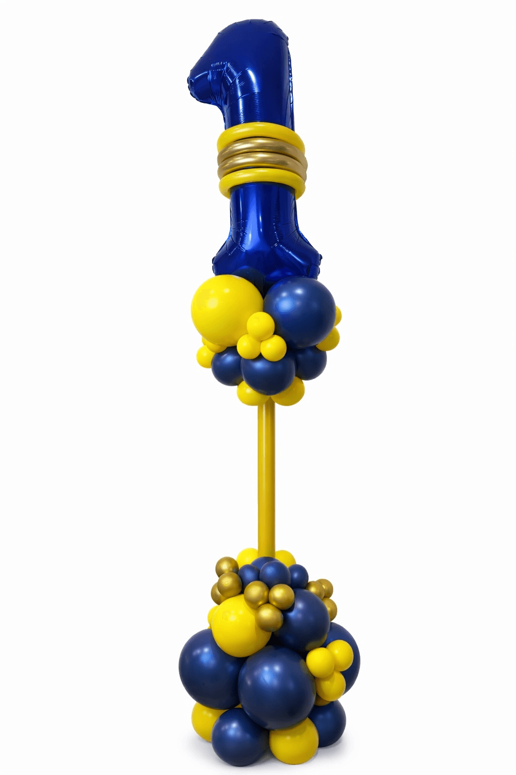 Freestanding luxury balloon stack hand-crafted by Simply Elevated Balloons