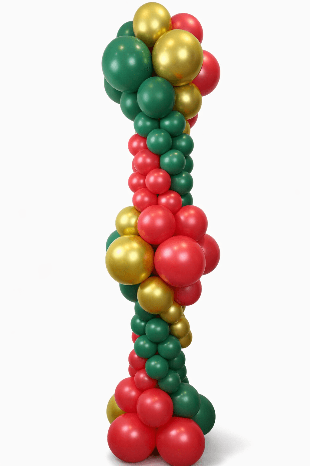 Festive balloon stack by Simply Elevated Balloons